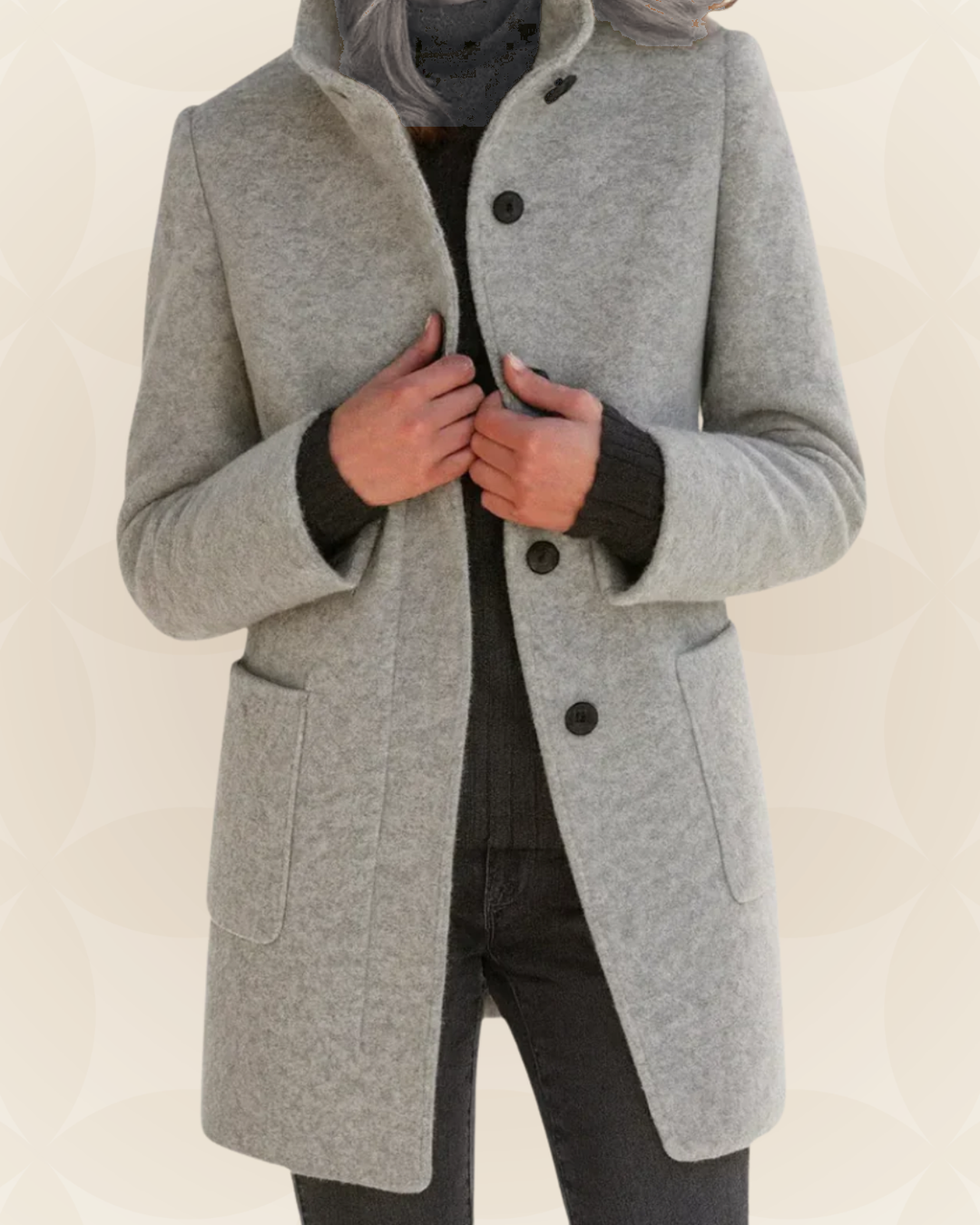Viktorie | Elegantní kabát se stojáčkem