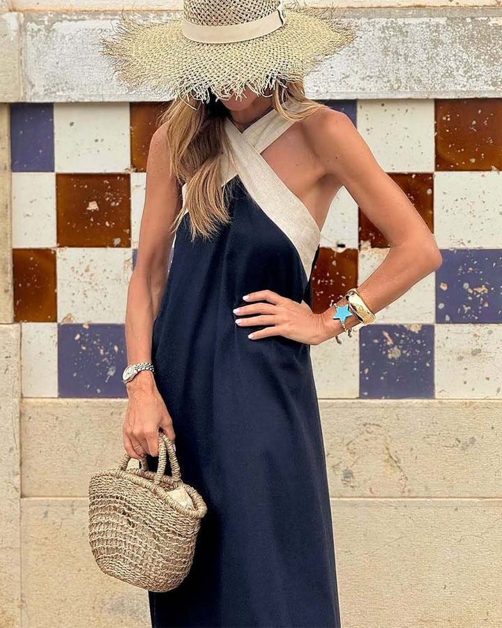 Ella™ | Cross Neck Dress