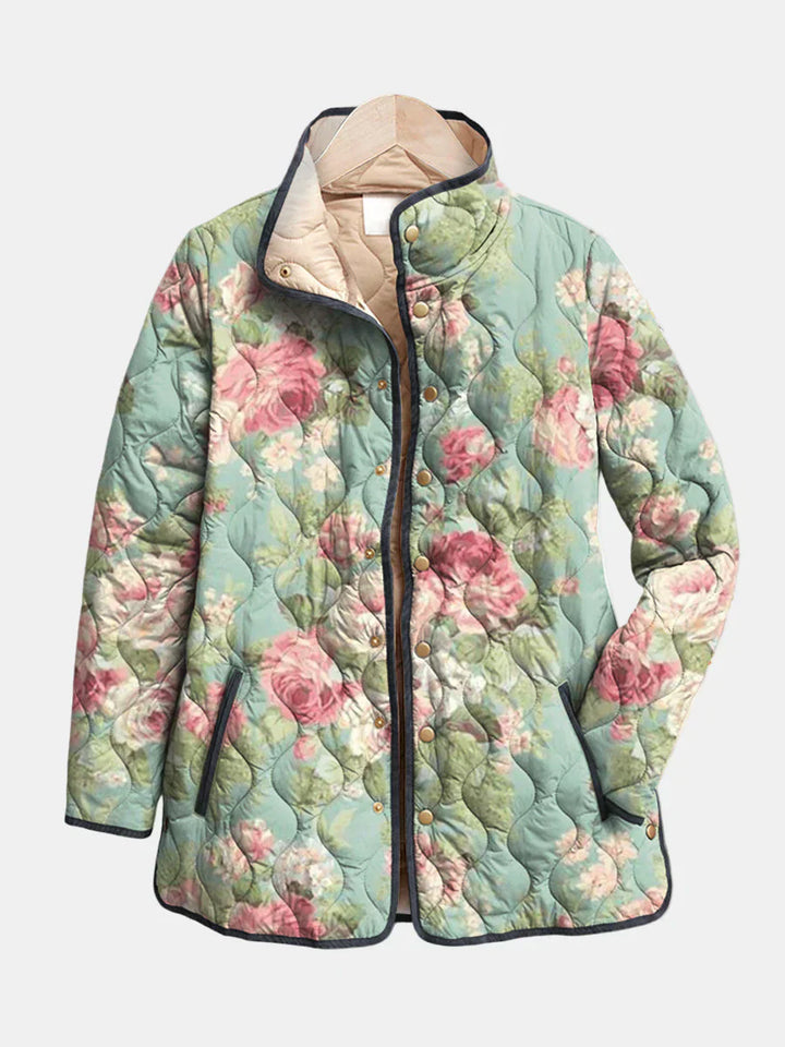 Amaya™ | Vintage Floral Print Jacket