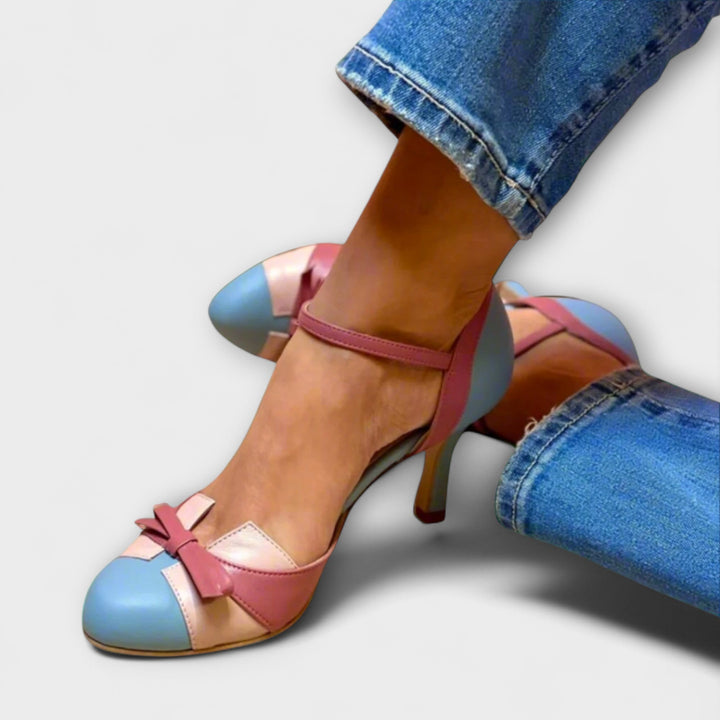 Lisette – Ortopedické sandály s retro podpatkem