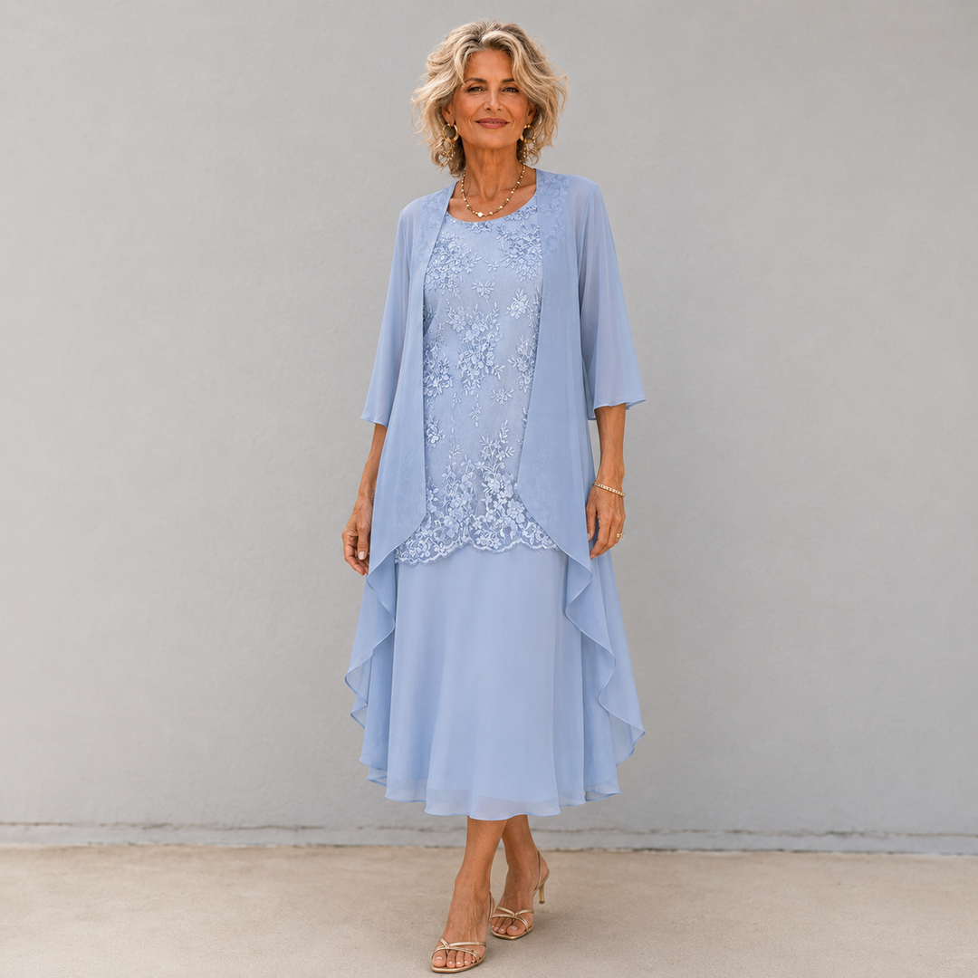 Lumi | Chiffon Dvoudílné Šaty