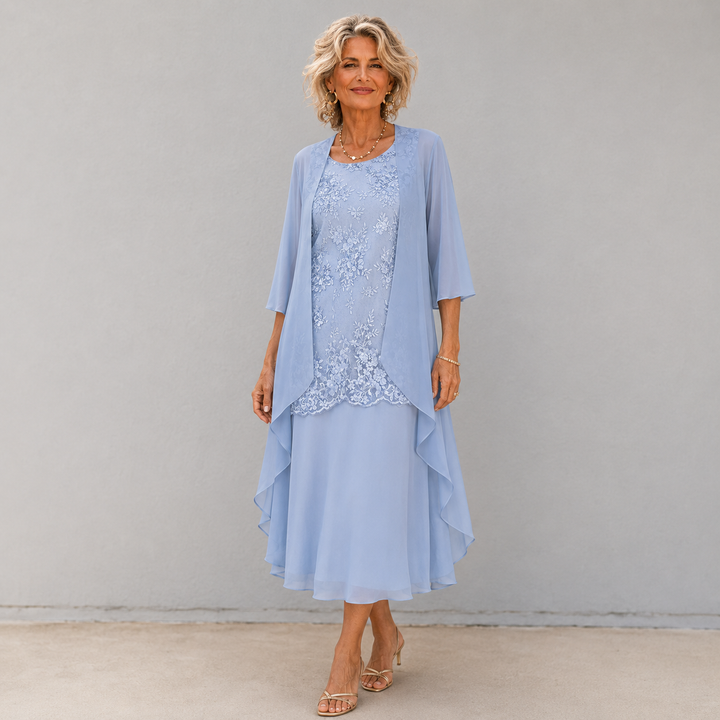 Lumi | Chiffon Dvoudílné Šaty