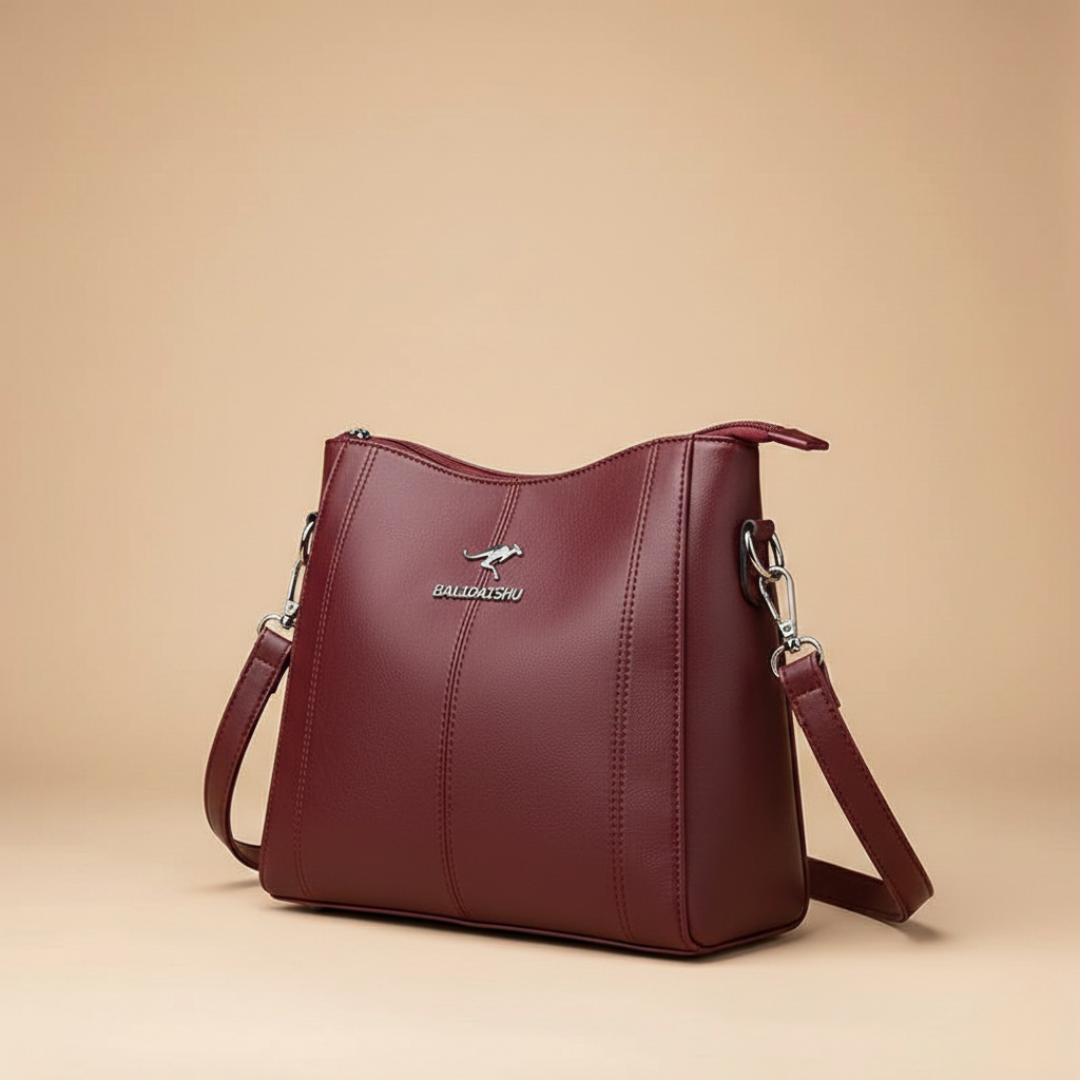 Charlotte™ | Embroidered Leather Tote And Crossbody Bag