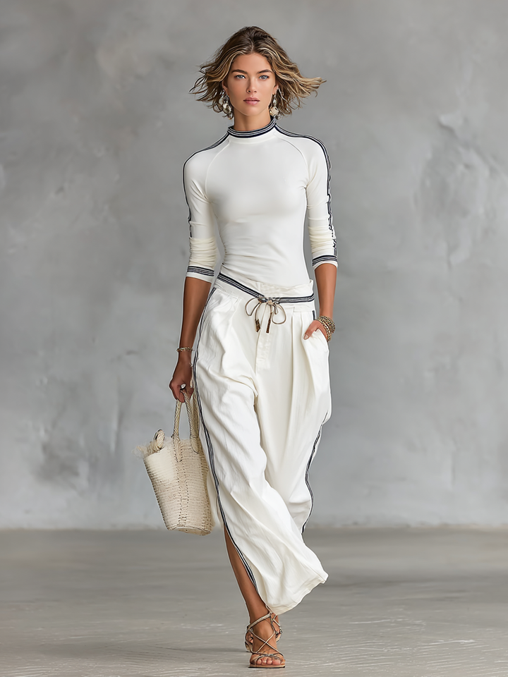 Emily™ | Sports Half-High-Neck Long-Sleeved T-Shirt