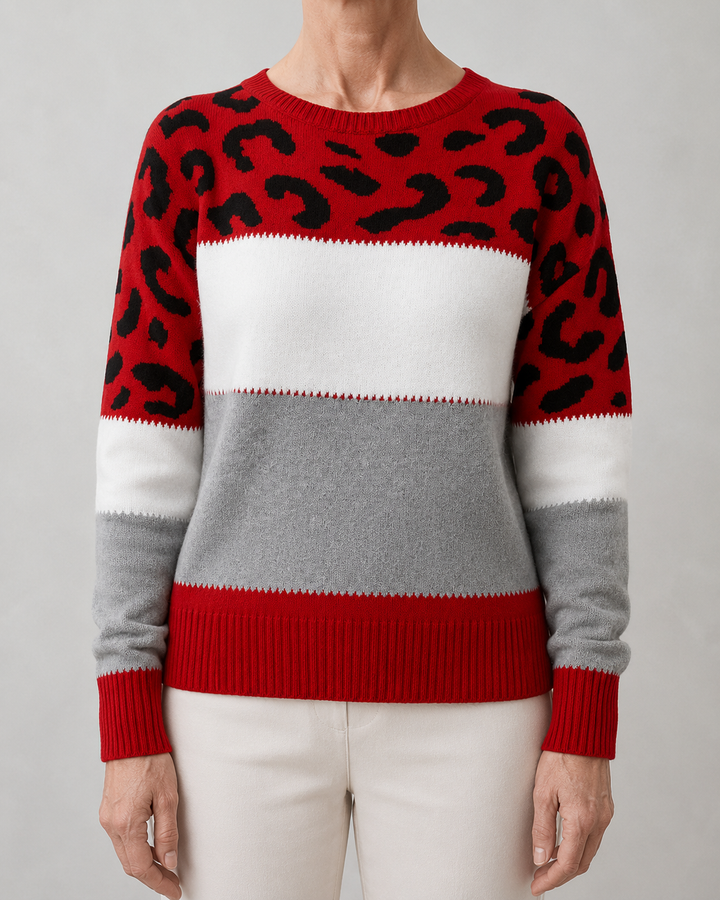 Zuzana | Elegantní leopardí svetr