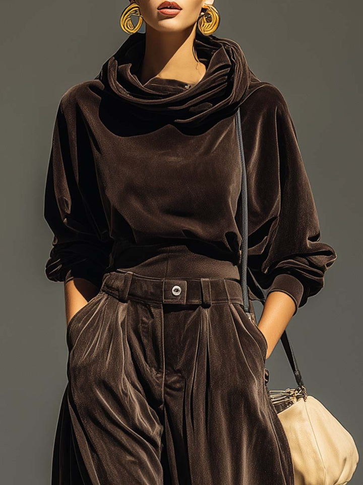 Charlotte™ | Velvet Hoodie And Trousers Set