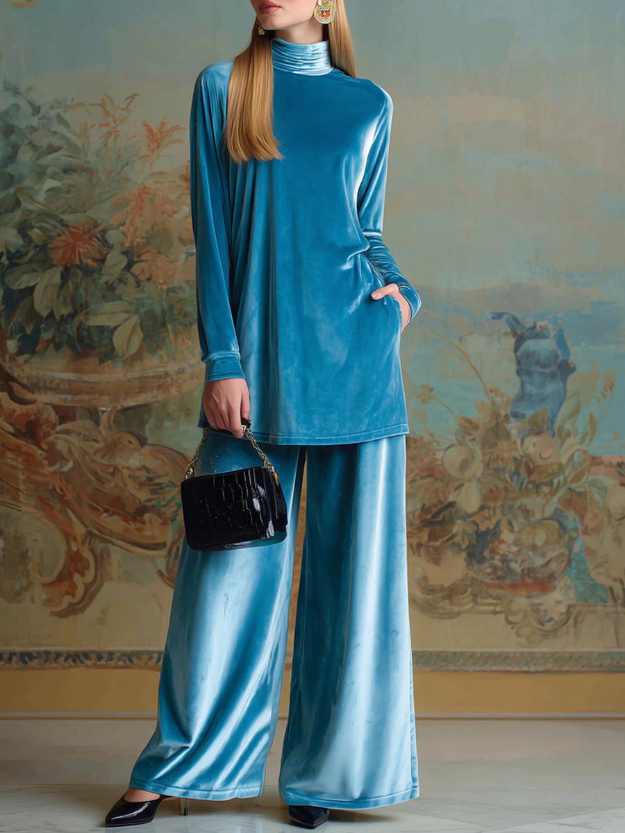 Isabella™ | High-Neck Velvet Set