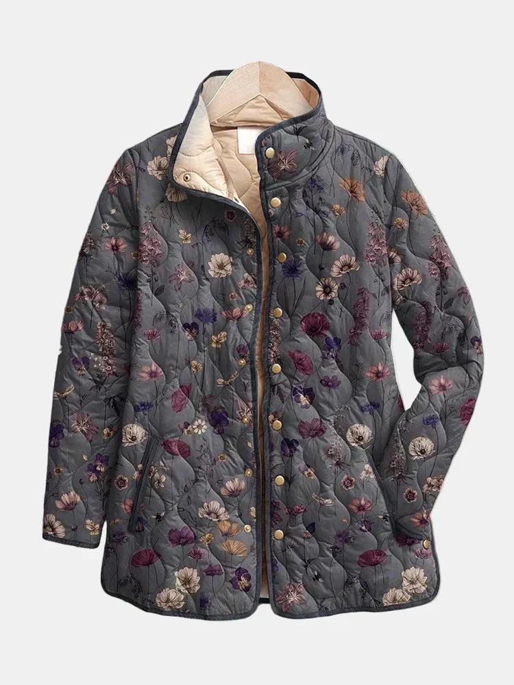 Amaya™ | Vintage Floral Print Jacket
