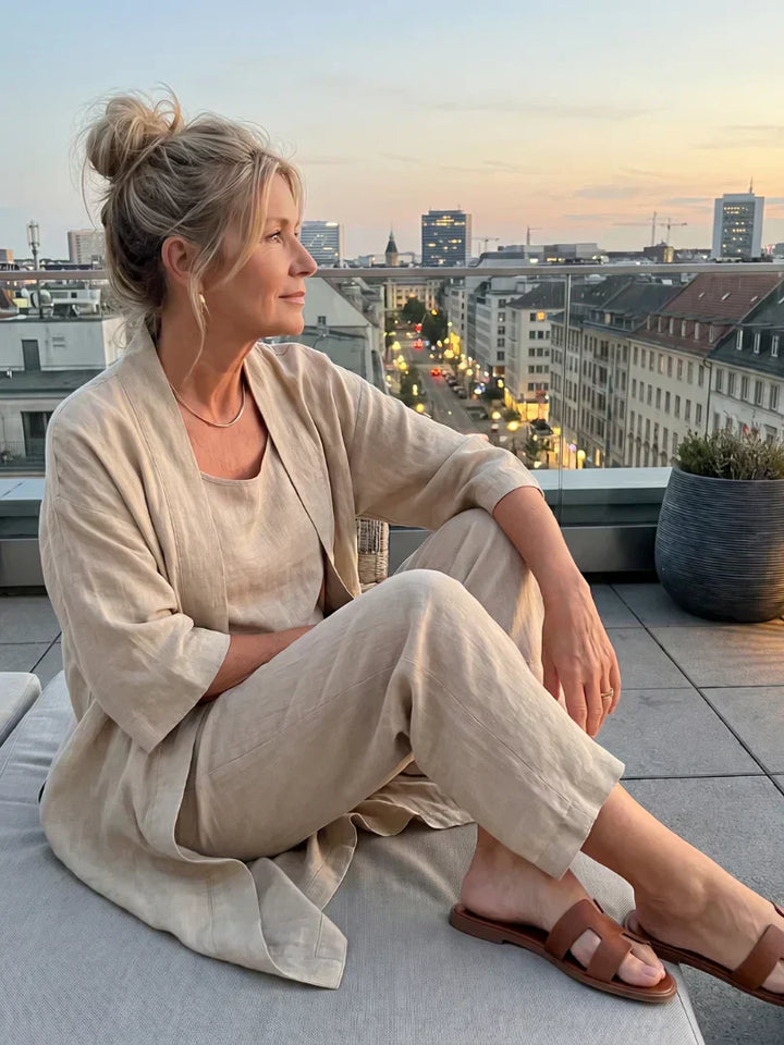 Linnea™ | Lehká lněná souprava
