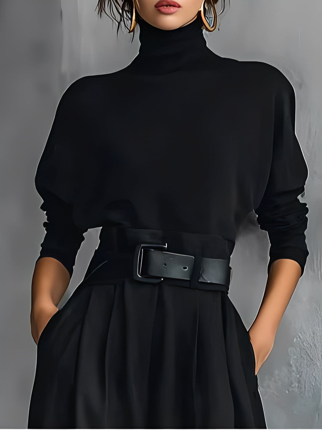 Emily™ | Turtleneck And Straight Leg Pants Set