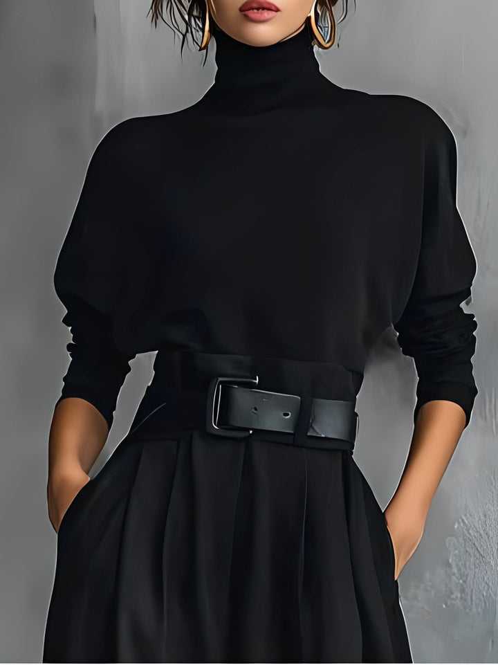 Emily™ | Turtleneck And Straight Leg Pants Set