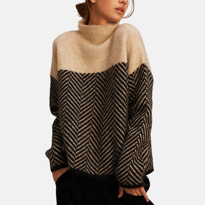 Eva™ | Herringbone Knit Sweater