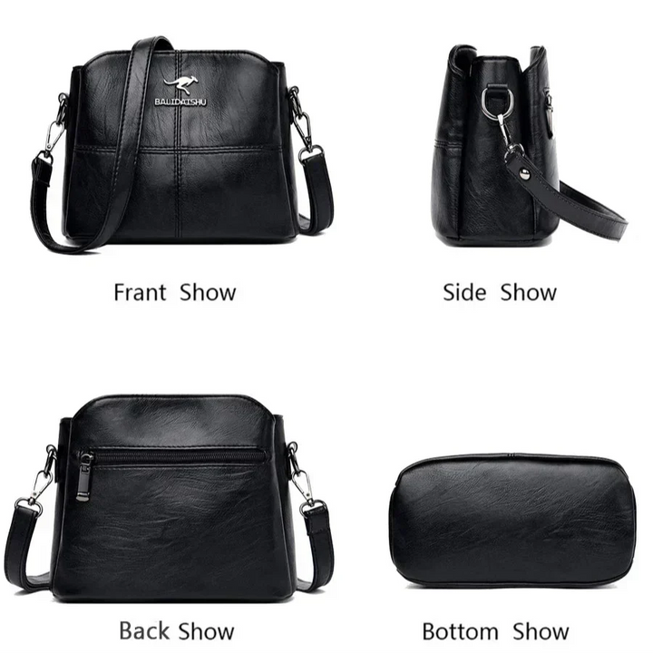 Charlotte™ | Embroidered Leather Tote And Crossbody Bag