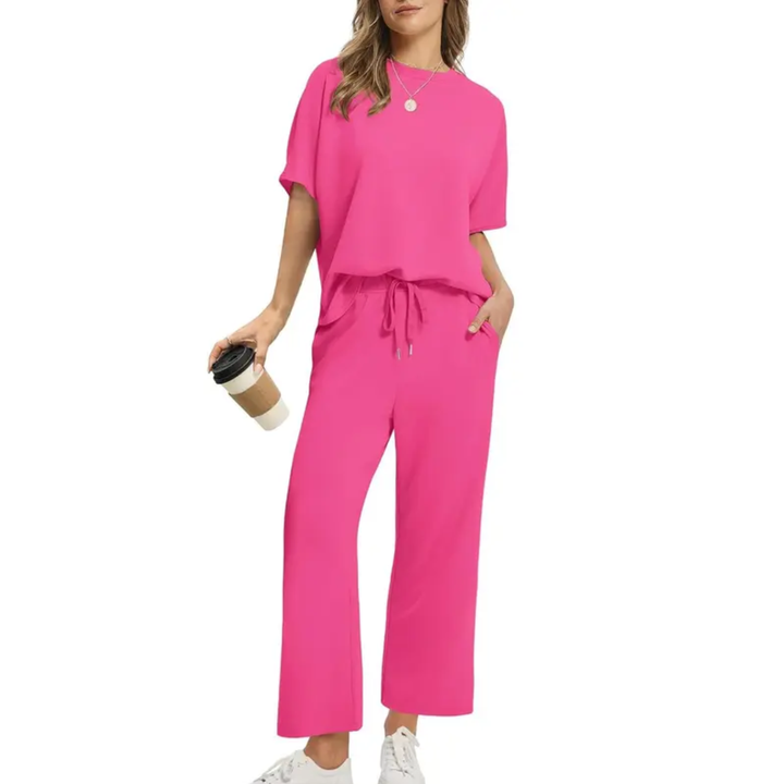 Emily™ - Oversized široké kalhoty dvoudílná souprava