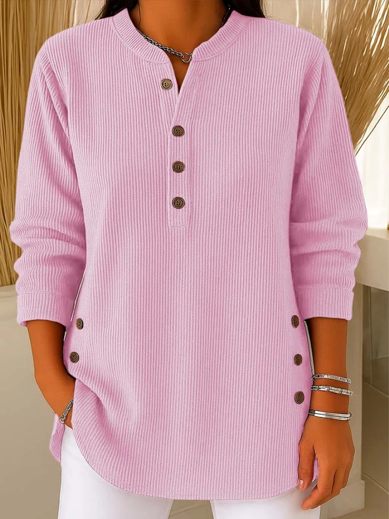 Lila™ | Knit Sweater With Button Details