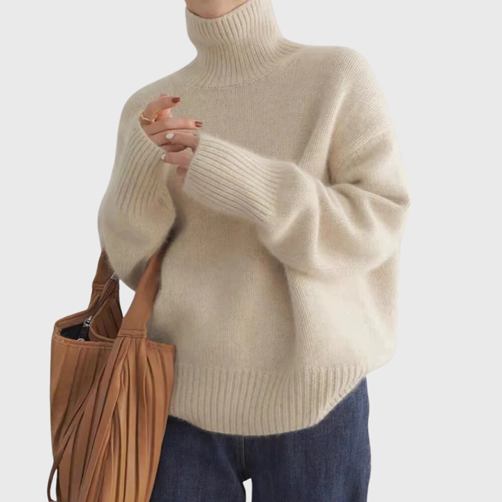 Isabelle™ | High Neck Cashmere Sweater