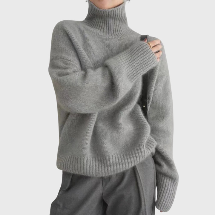 Isabelle™ | High Neck Cashmere Sweater