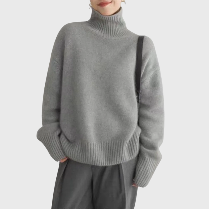 Isabelle™ | High Neck Cashmere Sweater