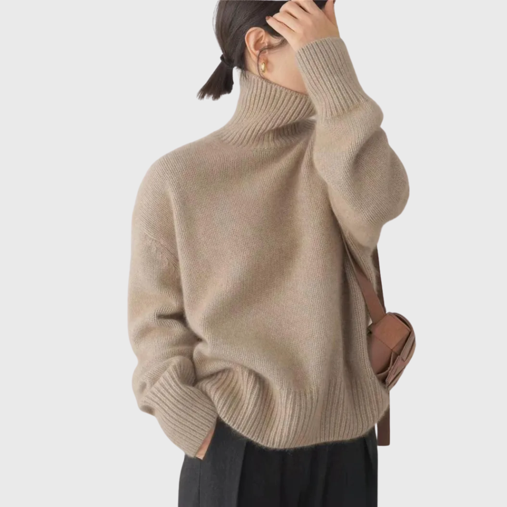 Isabelle™ | High Neck Cashmere Sweater