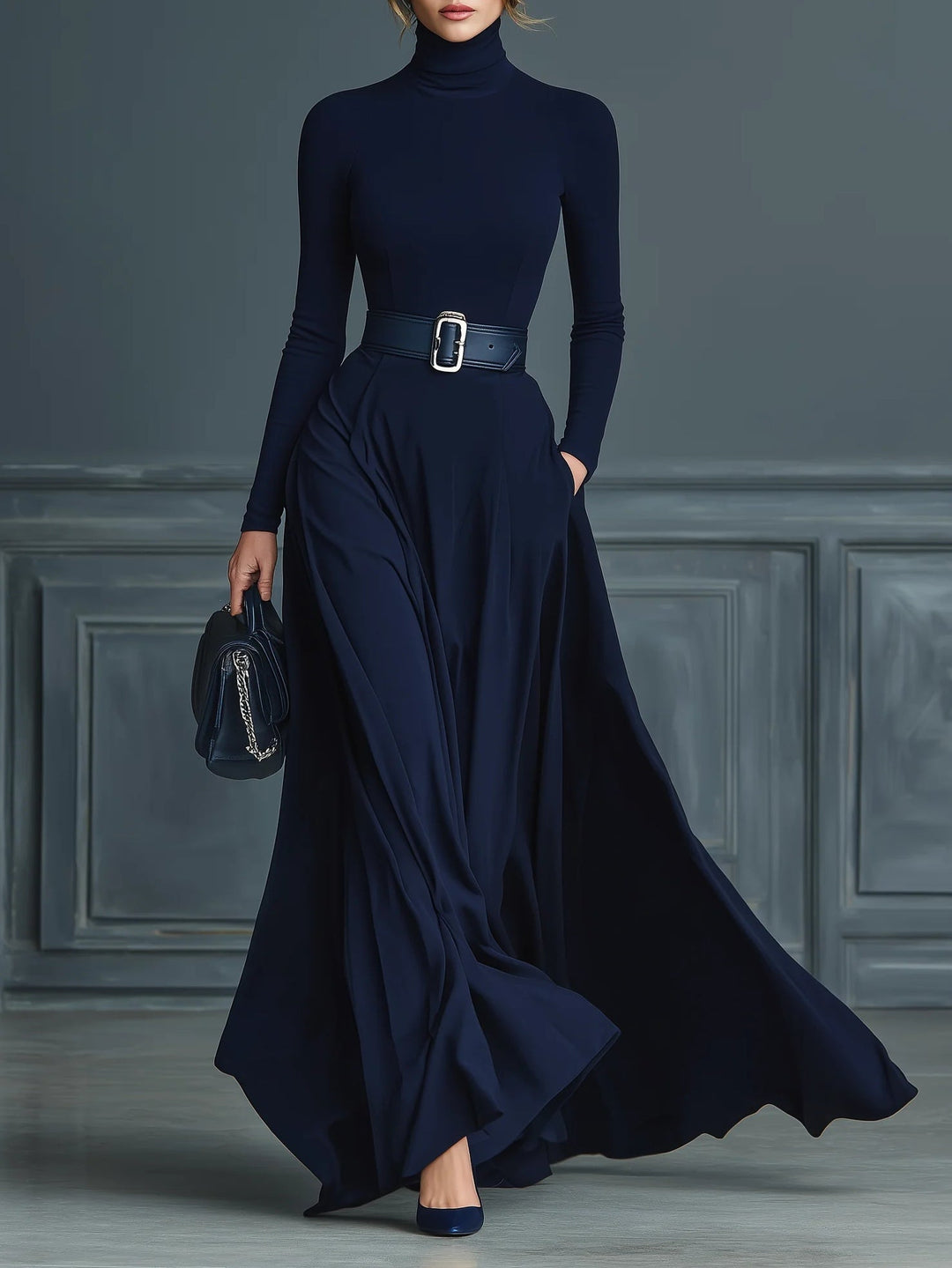Jessica™ | Knitted High-neck Dress