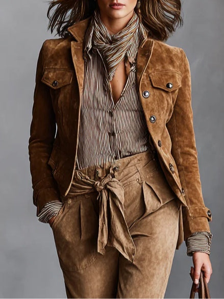 Jessica™ | Cropped Suede Jacket
