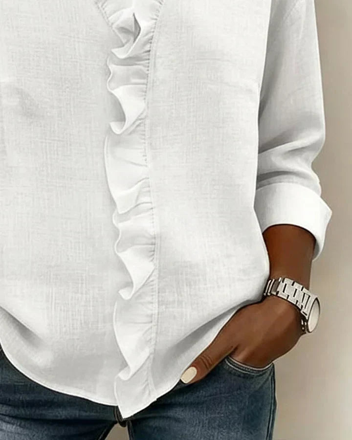 Rachel™ | Ruffled V-Neck Blouse