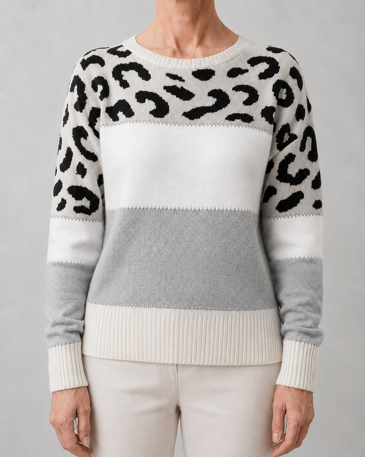 Zuzana | Elegantní leopardí svetr
