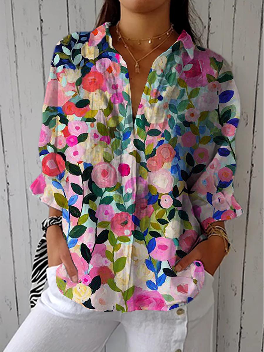Frances™ | Bloom Canvas Blouse