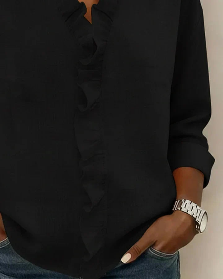 Rachel™ | Ruffled V-Neck Blouse