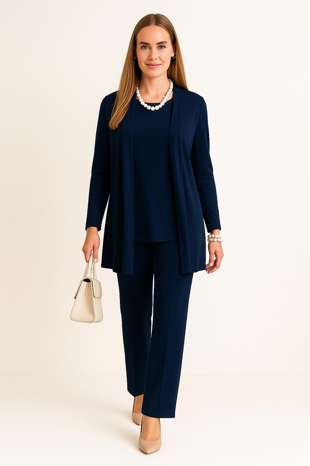Emma™ | Cardigan Top And Trousers Set