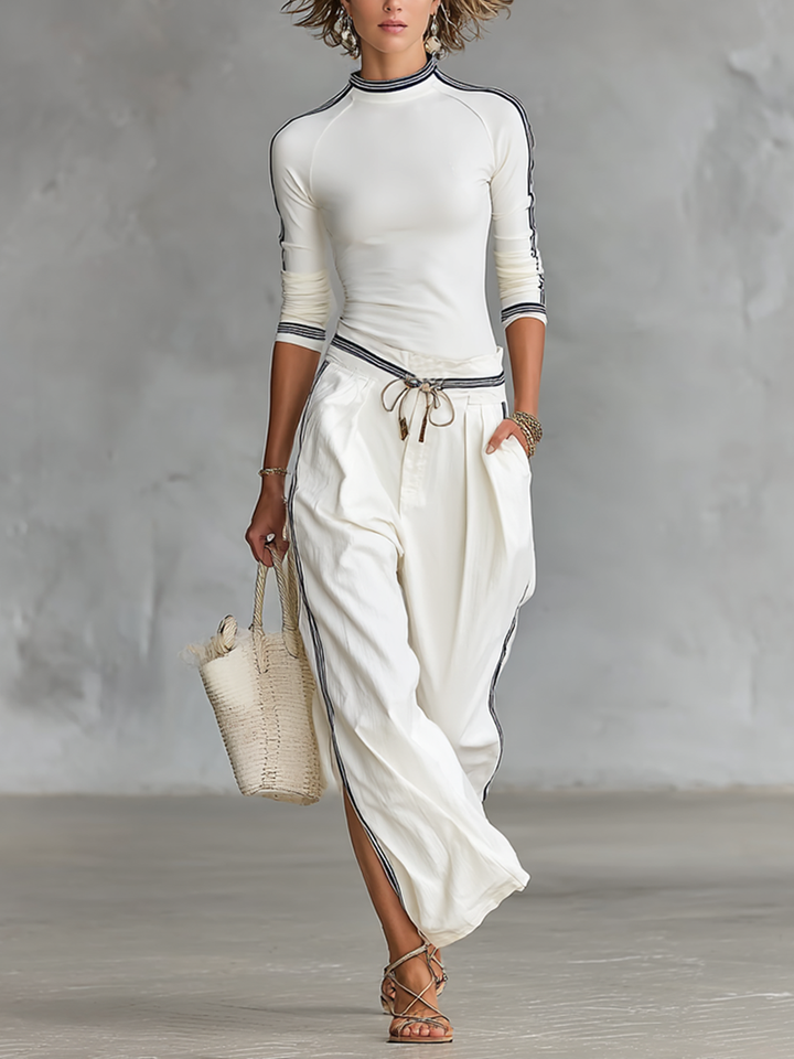 Emily™ | Sports Half-High-Neck Long-Sleeved T-Shirt
