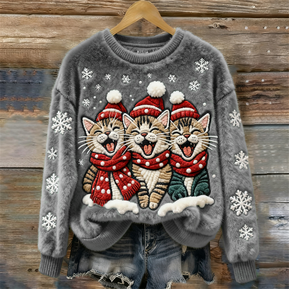 Emily™ | Festive Cat Sweater