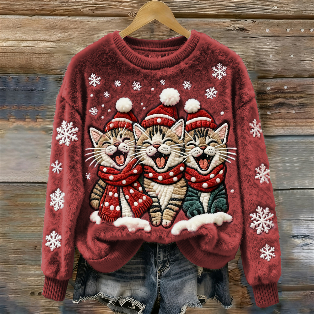 Emily™ | Festive Cat Sweater