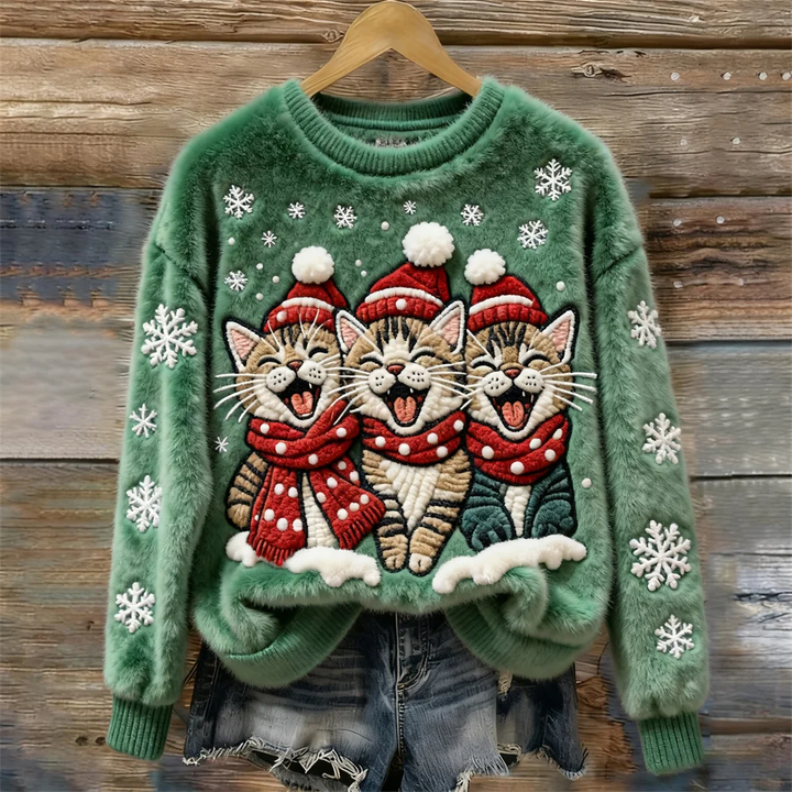 Emily™ | Festive Cat Sweater