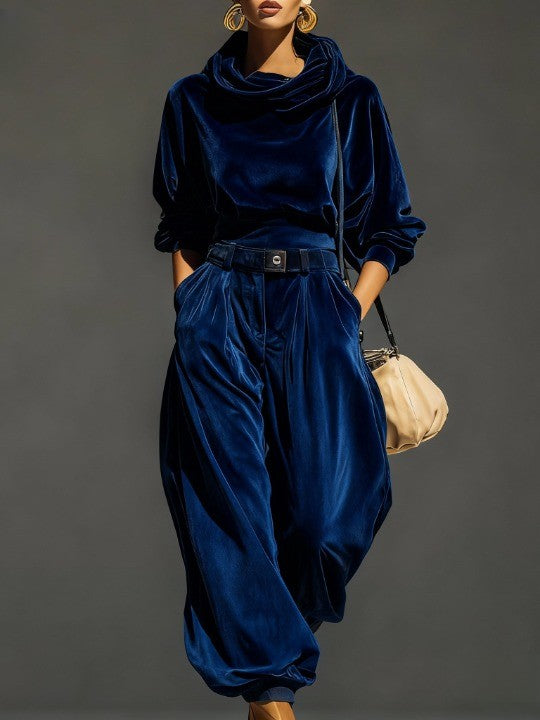 Charlotte™ | Velvet Hoodie And Trousers Set