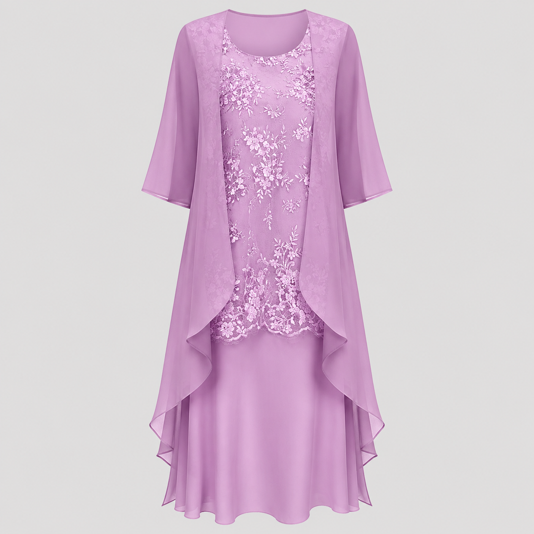 Lumi | Chiffon Dvoudílné Šaty